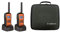 Albrecht 29661 Tectalk Float wasserdichtes PMR 2-er Koffer Set inkl. Standlader/Akku/Gürtelclip