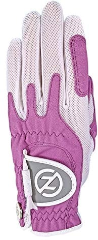 Zero Friction Guantes de Golf para Mujer, sintéticos, Ajuste de compresión, Talla única, Mujer, Color Morado, tamaño Talla única