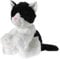 Heunec 247376 - Glitter-Kitty Katzen-Baby, schwarz/weiß