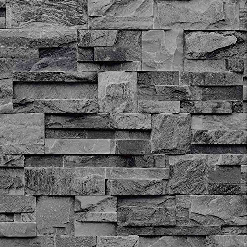 Slate Effect Scrubbable Wallpaper J27409