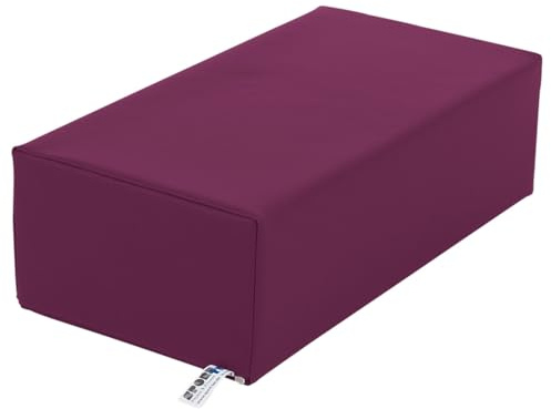 Sport-Tec Stufen-Lagerungskissen/Stufenlagerungswürfel, 50x25x15 cm | Ergonomisches Positionierungskissen aus Ether-Schaum mit Kunstlederbezug – Lagerungshilfe, abwischbar & hygienisch