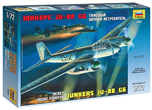 Zvezda 500787269-1:72 WWII Dt. Nachtjäger Junkers JU-88G6