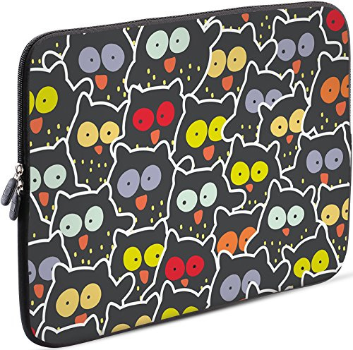 Sidorenko Laptop Tasche für 17-17,3 Zoll - Universal Notebooktasche Schutzhülle - Laptoptasche aus Neopren, PC Computer Hülle Sleeve Case Etui, Grau