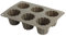 CREALYS Candy 513013 - Stampo per 6 dolcetti, in Silicone, 20 x 15 x 5 cm, Colore: Grigio