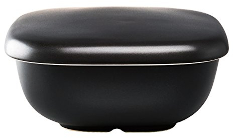 HARIO GO-2B Reistopf, mikrowellengeeignet, schwarz, 2 Stück, Made in Japan