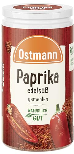 Ostmann Paprika edelsüß 35 g Paprikapulver zum Würzen, süßes Paparikagewürz, Gewürzpaprika-Pulver, für Soßen, Dips, Salate & Gemüse, Menge: 1 Stück