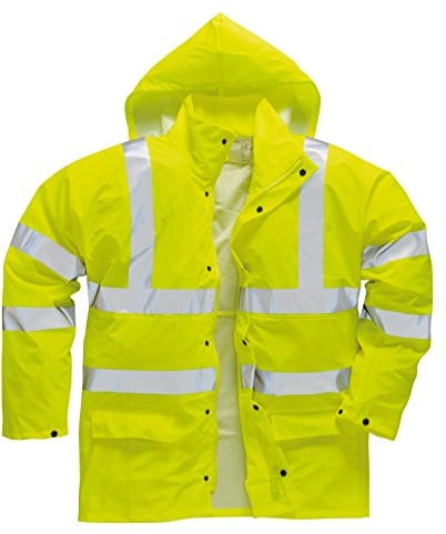 Portwest S491 Sealtex Ultra Ungefütterte Jacke 2 Großzügige Taschen Langarm | Gelb, XS, EN ISO 20471 Klasse 3, Wasserdicht, Leicht, Reflektierend, Winddicht, Atmungsaktiv