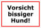 Melis-Folienwerkstatt Schild Achtung Freilaufender Hund Warnschild Hinweisschild Vorsicht bissiger Hund – 15x20cm, 30x20cm und 45x30cm – Bohrlöcher - Aufkleber Hartschaum Aluverbund -S00038B