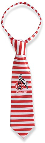 1. FC Köln Krawatte rot/weiß Geringelt