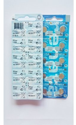 10 x Renata 379 Swiss Made Lithium Coin Cell Battery SR521SW