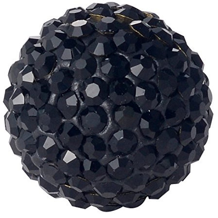 Morella Damen Engels Klangkugel Zirkonia schwarz Ø 16 mm