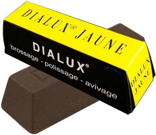 YELLOW DIALUX JAUNE YELLOW METALS POLISHING COMPOUND ROUGE BRASS COPPER POLISH (E 4) by DIALUX