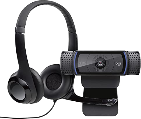 Logitech C920 HD Pro Webcam + H390 Cuffie Cablate