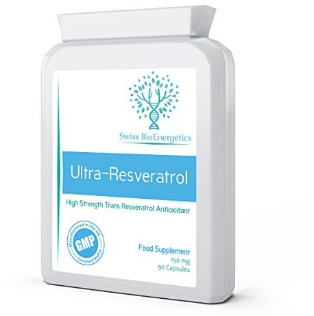 Ultra-Resveratrol 150mg 90 Capsules - High Strength 150mg Trans Resveratrol - High Potency Targeted Release Antioxidant Supplement