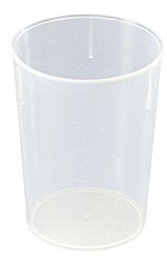 WACA 2521 Schnabelbecher Trinkbecher 250 ml (ohne Deckel) Dm 70 mm, Farbe:transparent - opak