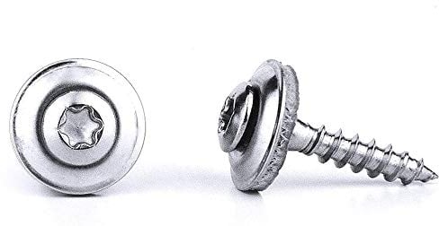 200 Stück Spenglerschrauben 4,5x20 mm TX20 von PROFICA - 15 mm EPDM Dichtscheibe - A2 Edelstahl - DIN7995 - Rostfrei
