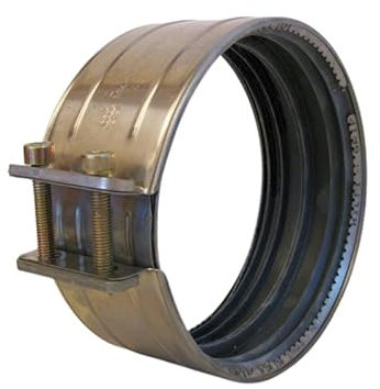 BG Bau- und Gartengeräte HgmbH 3X SML Verbinder DN150 CV Schelle mit Krallring B-Ware Edelstahl Abwasserrohre