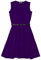 A2Z 4 Kids Girls Party Fashion Dresses with Free Belt Summer - Skater Sleeveless Purple 9-10