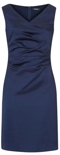 Vera Mont Damen 0058/4822 Kleid, Blau, 42 EU