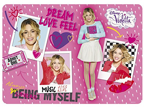 2 Stück Disney Violetta Platzset / Tischunterlage / Platzdeckchen / Malunterlage / Knetunterlage / Eßunterlage