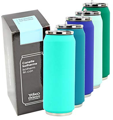 Yoko Design - CANETTE SOFT ISOTHERME 500 ML COLORIS TURQUOISE SOFT