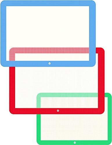 Vremi Silicone Baking Mats Set - 3 Piece Non Stick Reusable Half & Quarter Sheets for Cookie Pans - Rolling Silicone BPA Free and Oven Safe Baking Mat Sheets for Macaron Cookie Jelly Roll and Cake