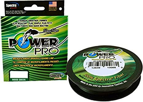POWER PRO Unisex-Erwachsene Spectra geflochtene Angelschnur, 13,6 kg, 91 m, 21100300100E, moosgrün, Einheitsgröße