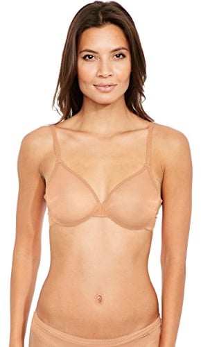 Gossard Women's Glossies Sheer U/Wired Bra, Nude, 32E UK