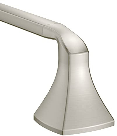 Moen YB5118BN Voss 18-Inch Bathroom -Towel Bar, Brushed Nickel