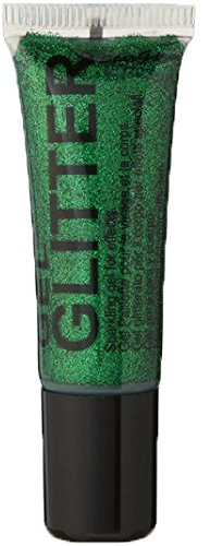 Gel Glitter Green. Sparkling Glitter for your face & body with fine nib applicator