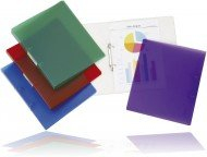 Q-Connect KF02921 Ringbuch - A4, 4-Ring, Dürchmesser 16 mm, sortiert, klar