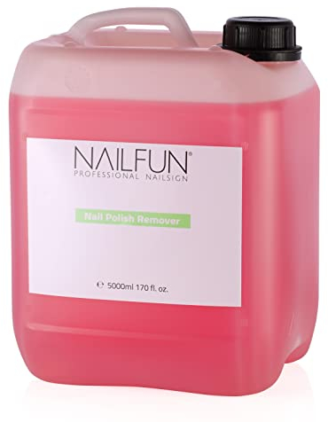 NAILFUN 5 Liter Nail Polish Remover (Nagellackentferner) ACETONFREI mit Duft im Kanister