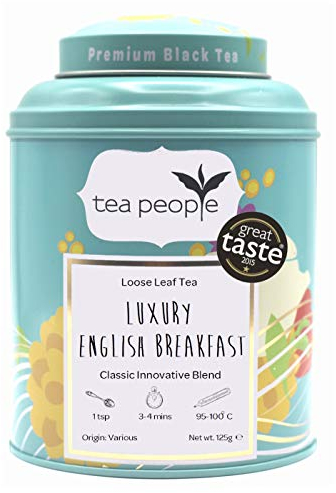 Tea People Luxury English Breakfast Loose Tea Caddy 125g