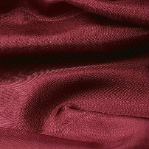 Seidentaft - Stoff Meterware - 27 Farben - Taft - Futterstoff - Deko (bordeaux)
