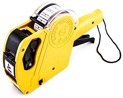 Super Z Outlet 8 Digits Price Numerical Tag Gun Label Maker MX5500 EOS with Sticker Labels & Ink Refill for Office, Retail Shop, Grocery Store, Organization Marking