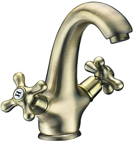GRIFO MEZCLADOR LAVABO SERIE CLASSIC COLOR BRONCE