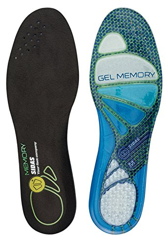 Sidas Cushioning Gel Memory Shoe Insoles Large, L/42-43
