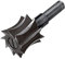 wolfcraft Fresa de redondear WS I 3258000 I Fresas WS de acero para herramientas para fresar sobre madera blanda y dura.