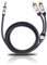 Oehlbach 60004 i-Connect Câble 3,5mm jack-2 RCA 3m Noir