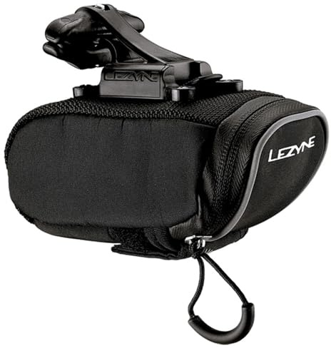 Lezyne Sattel Trainer Laufradtasche Satteltasche Micro Caddy, Schwarz, 45.5 x 34.0 x 26.5 cm, 0.4 Liter, 1-SB-CA-V1MCMQR04