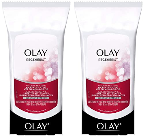 Olay Regenerist Micro-Exfoliating Wet Cleansing Cloths 30 Count by Olay