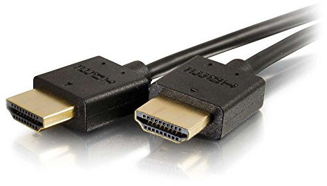 C2G 0,3 m Plus-Serie, schlankes, flexibles Standard-HDMI®-Kabel mit flachen Steckern – 4K 60 Hz