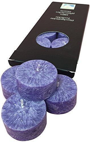 Stearin Teelicht-Set violet