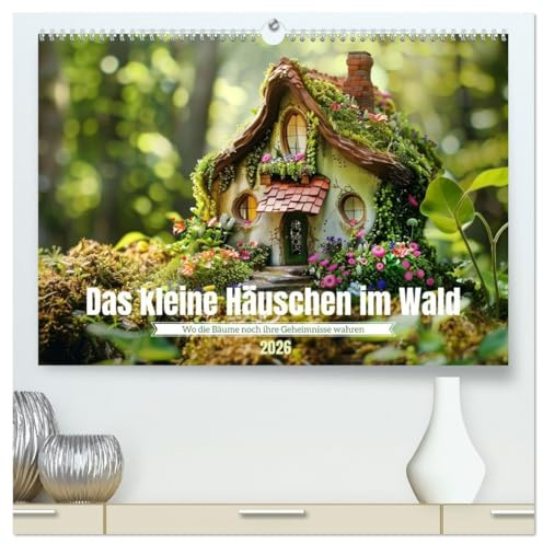Das kleine Häuschen im Wald (hochwertiger Premium Wandkalender 2026 DIN A2 quer), Kunstdruck in Hochglanz: Naturverbunden und magisch (CALVENDO Natur)