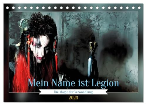 Die Magie der Verwandlung (Tischkalender 2026 DIN A5 quer), CALVENDO Monatskalender: Abenteuer der Imagination: Eine Frau in vielen Rollen (CALVENDO Menschen)