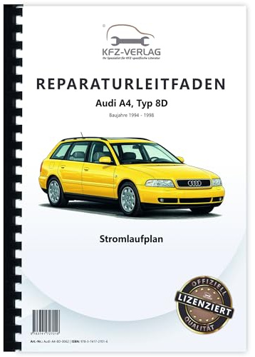 Audi A4 Typ 8D (94-98) Schaltplan Stromlaufplan Verkabelung Elektrik Pläne