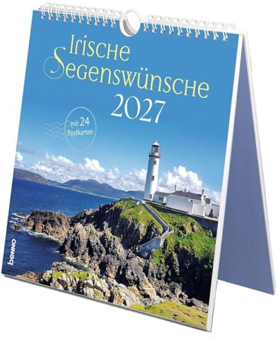 Irische Segenswünsche 2027: mit 24 Postkarten