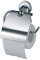 HACEKA aspen Papierrollenhalter mit Deckel, verchromt, 1121568, Metallic