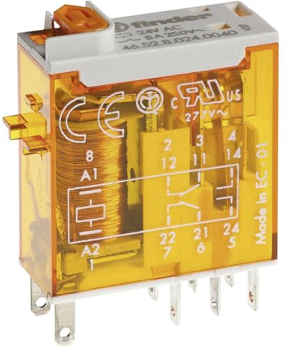 Finder Miniatur-Relais 2W 8A Spsp.230VAC 46.52.8.230.0040