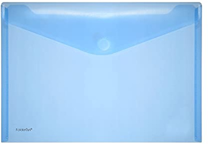 Umschlag mit Klettverschluss, A4, Blau